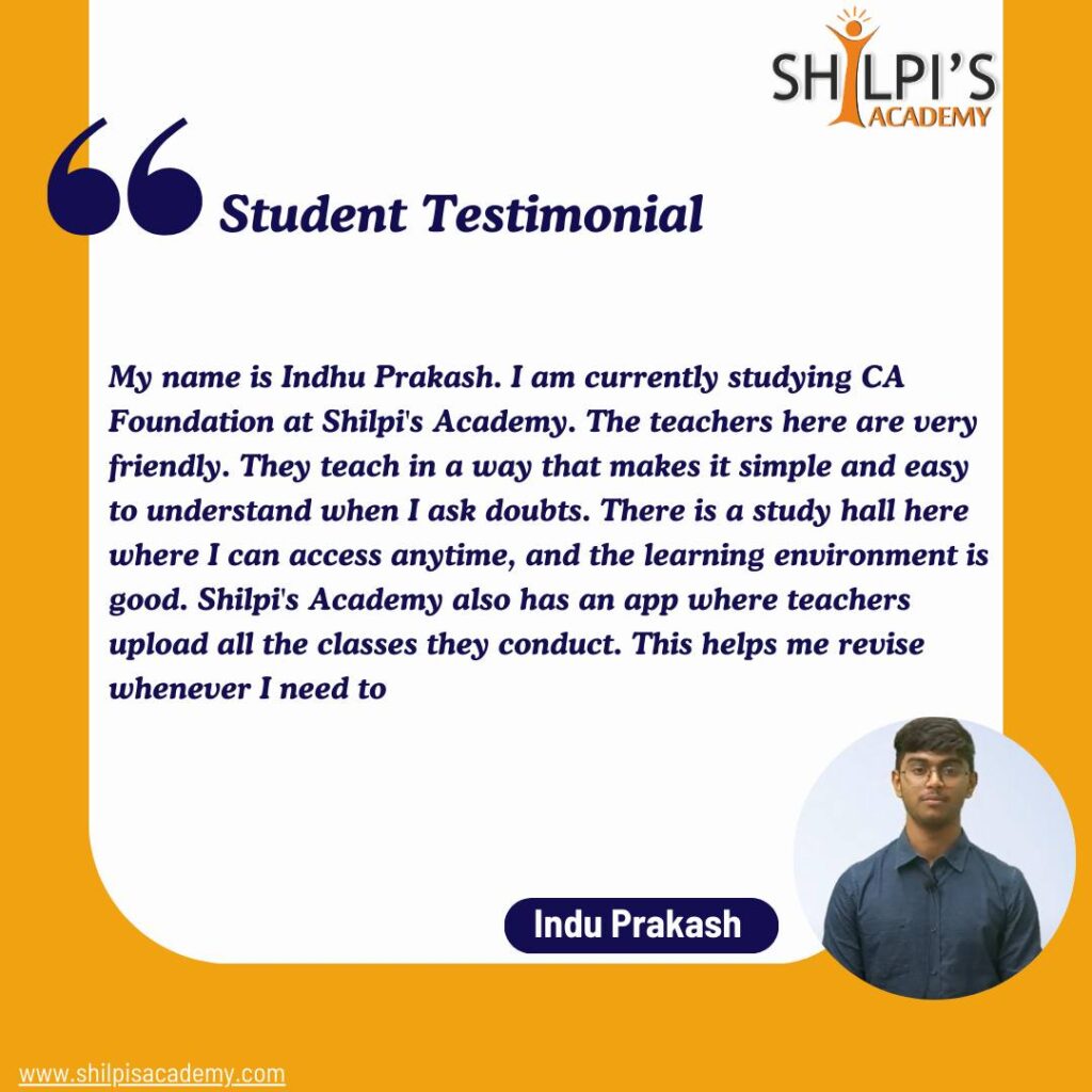 Student testimonial by Indu prakash